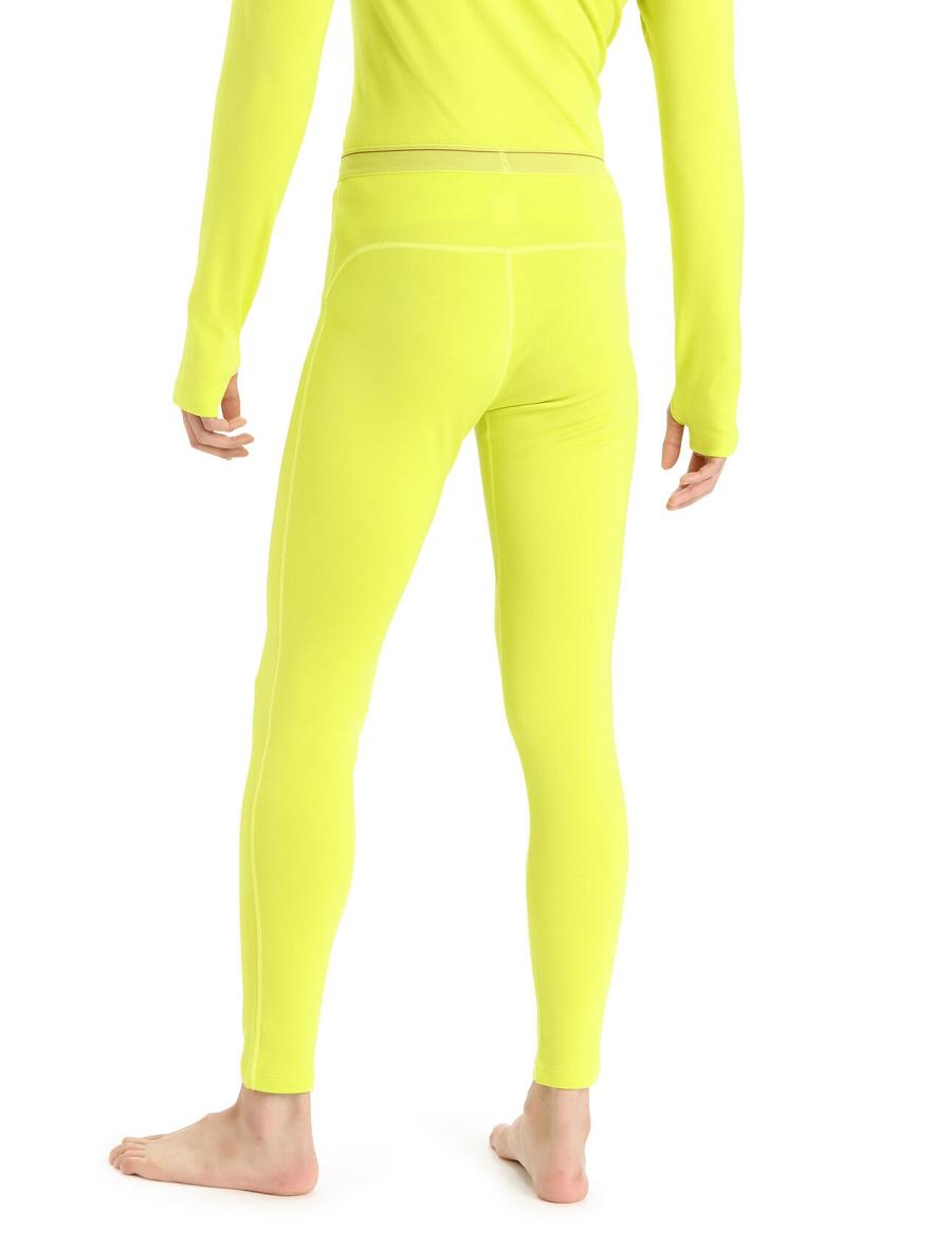 Icebreaker 15.5 Merino Thermal Leggings Férfi Base Layers Sárga | HU 1352HAPK